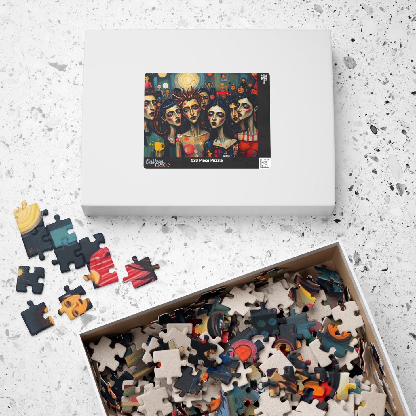 Artistic Gothic Jigsaw Puzzle - Party Scene, Game for Dark Art Lovers, Indoor Activity Solo Fun Entertaining Pastime, Best Puzzle Lover Gift Puzzle The Puzzle Chest