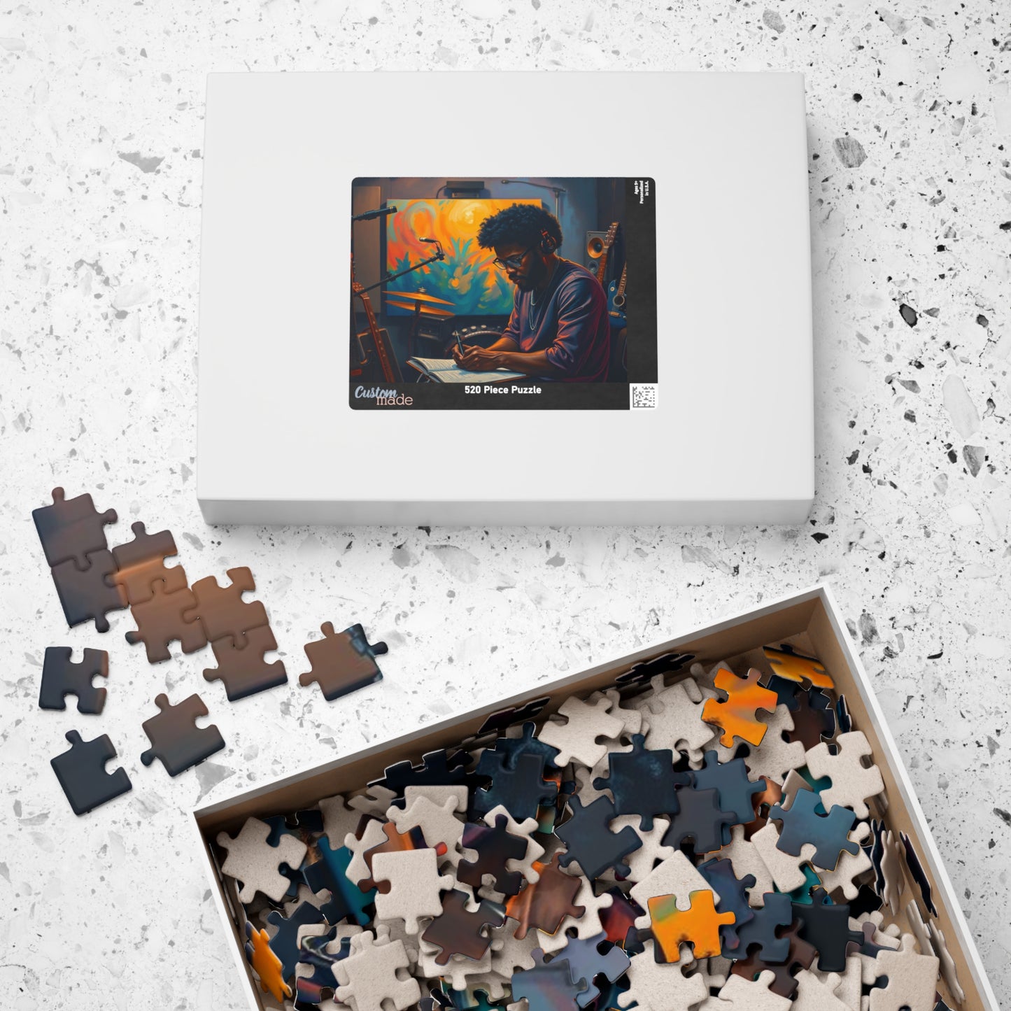 Black Musician Jigsaw Puzzle - African American Man, Black Art, Father's Day Puzzle Lover Afrocentric Gift for Friend Art Enthusiast Puzzle The Puzzle Chest