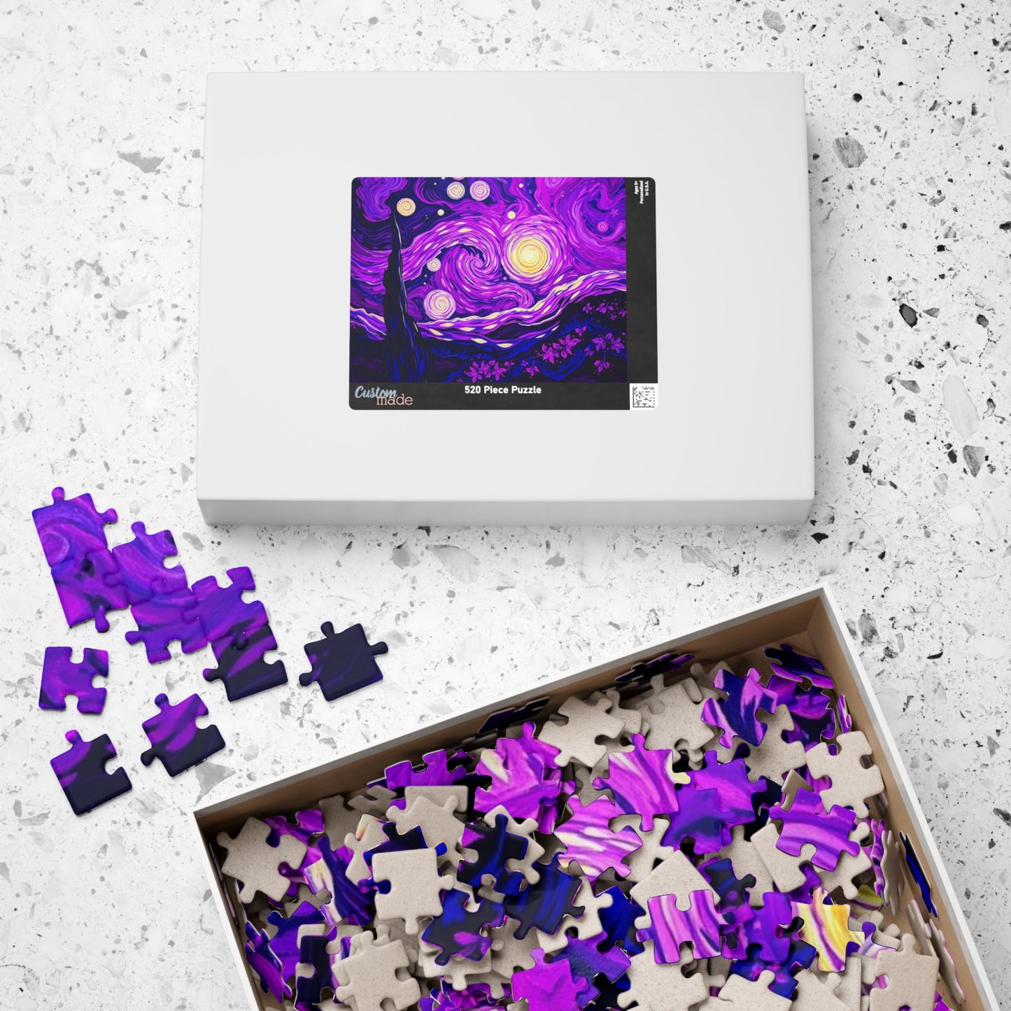 Starry Night Jigsaw Puzzle, Relaxing Art Puzzle for Adults, Home Entertainment Gift for Art Lover Family Game Nights Puzzle The Puzzle Chest