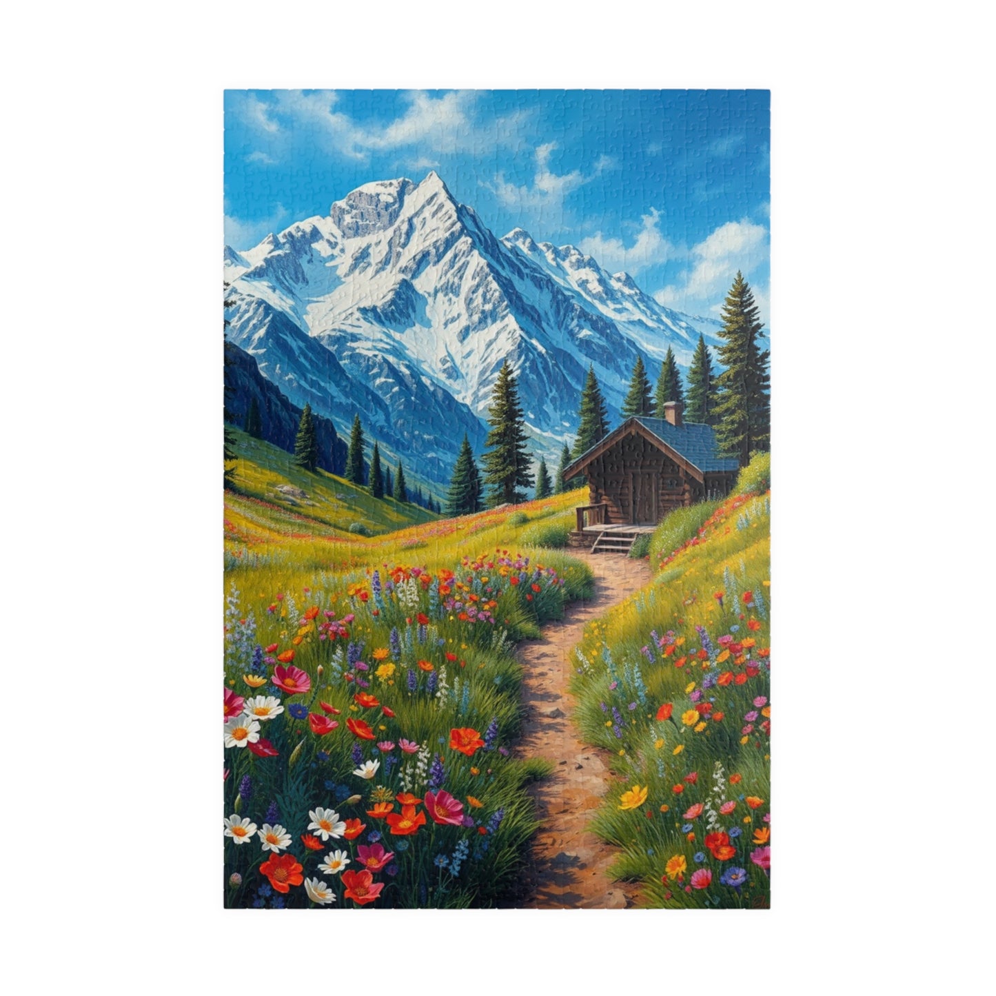 Mountain Landscape Puzzle, Scenic Nature Jigsaw, Perfect Gift for Nature Lovers, Family Game Night, Home Decor 1014 pcs (Vertical) Puzzle The Puzzle Chest