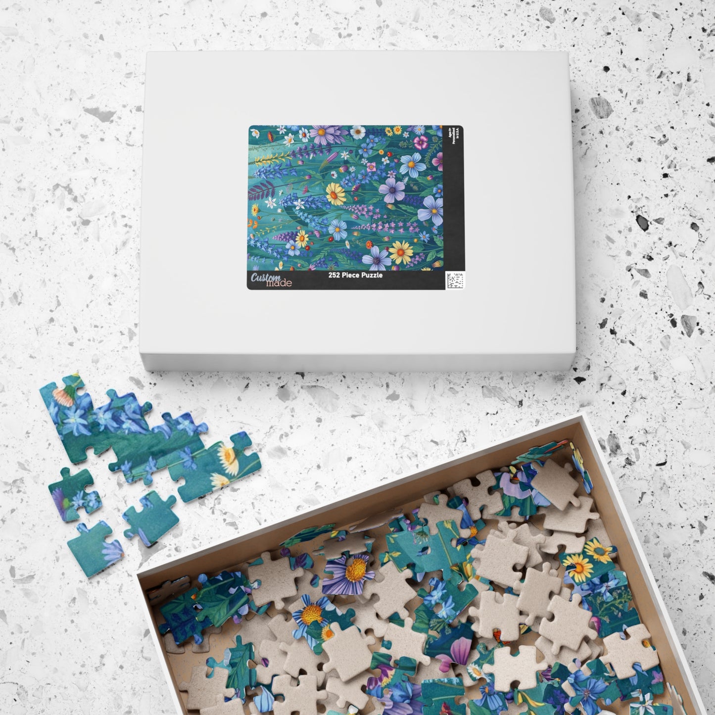 Floral Jigsaw Puzzle | Fun Activity for Adults, Family Game, Flower Lover Gift for Friends Holiday or Birthday, Jigsaw Challenge Puzzle The Puzzle Chest