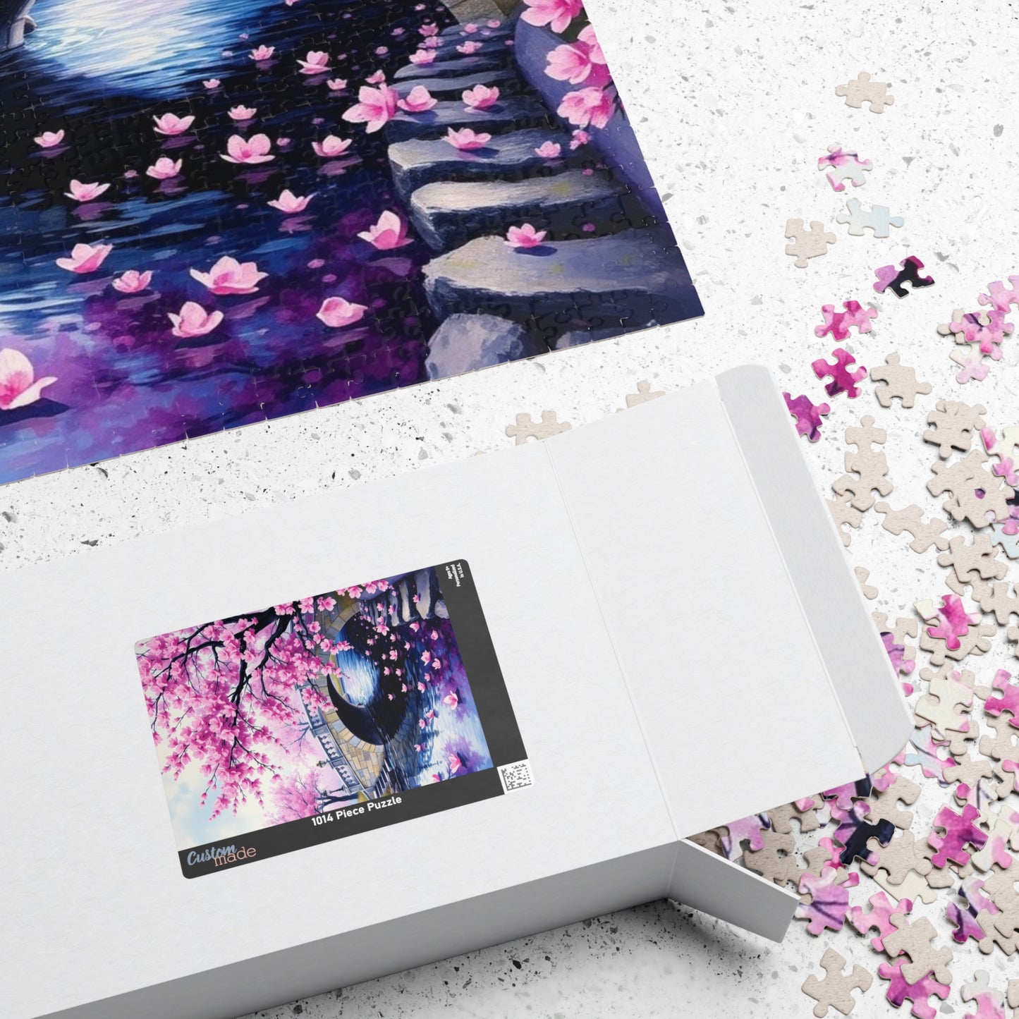 Cherry Blossom Puzzle, 110/252/520/1014-Piece Enchanted Landscape, Gift for Puzzle Lovers Puzzle The Puzzle Chest