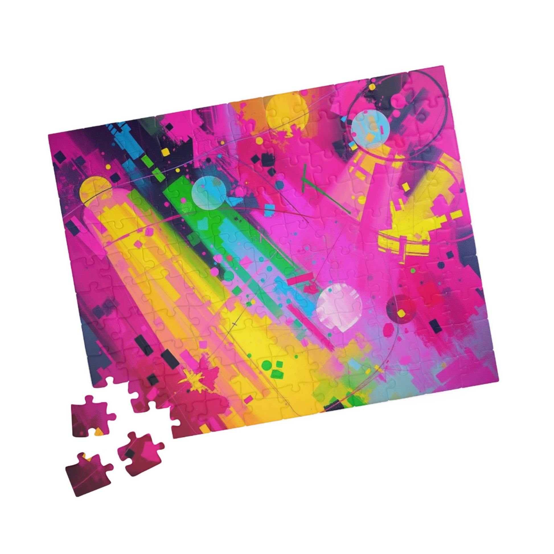Vibrant Abstract Puzzle - Colorful Jigsaw Game for Adults Puzzle The Puzzle Chest