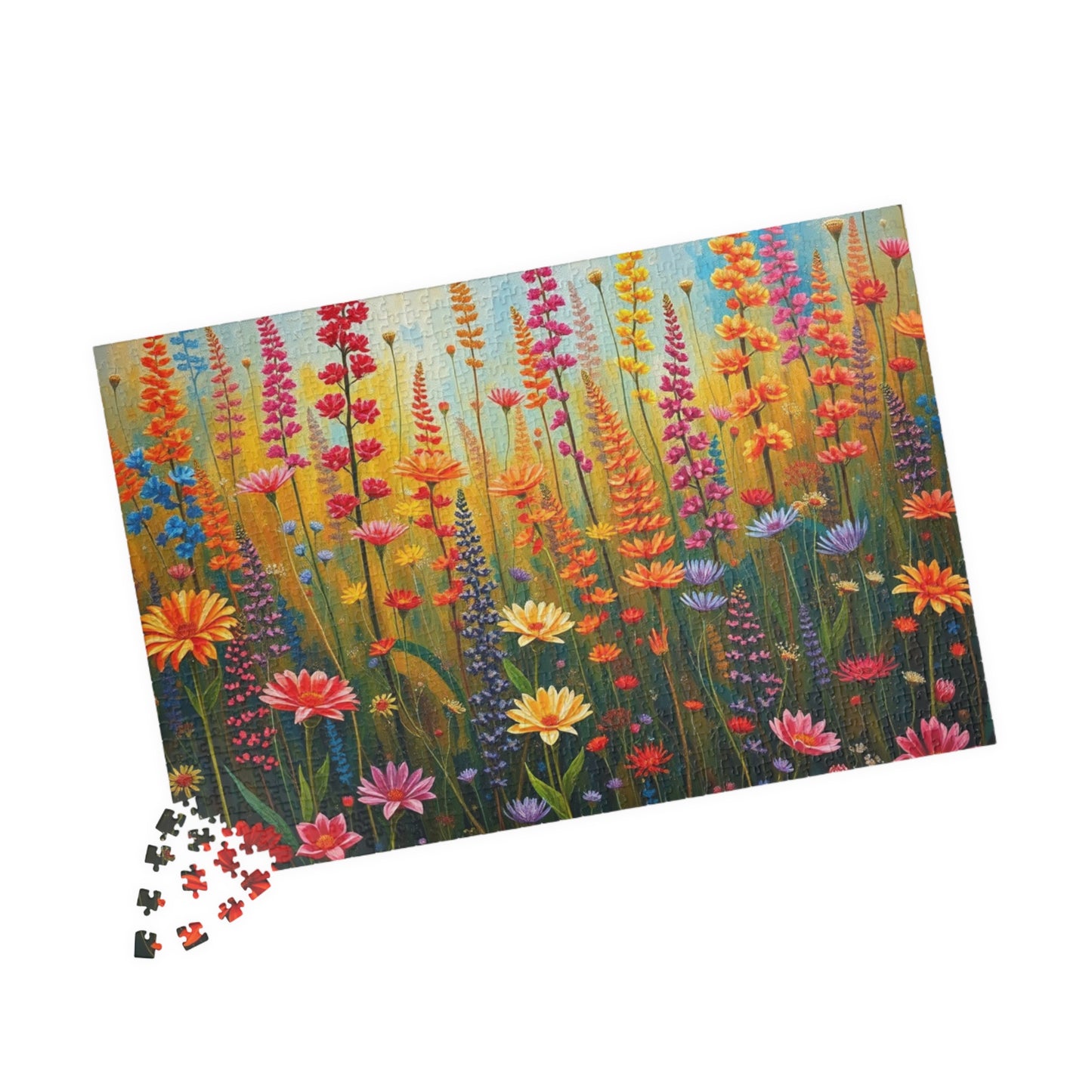 Vibrant Floral Wildflower Jigsaw Puzzle - 110, 252, 520, 1014-piece, Fun for Family Game Night, Gift for Nature Lovers Puzzle The Puzzle Chest