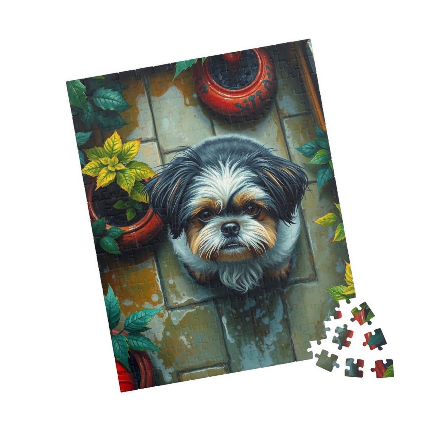 Whimsical Dog Jigsaw Puzzle - Shih Tzu, Gift for Pet Lovers, Family Fun Activity, Home Decor, Rainy Day Playtime, Animal Lovers Collection Puzzle The Puzzle Chest