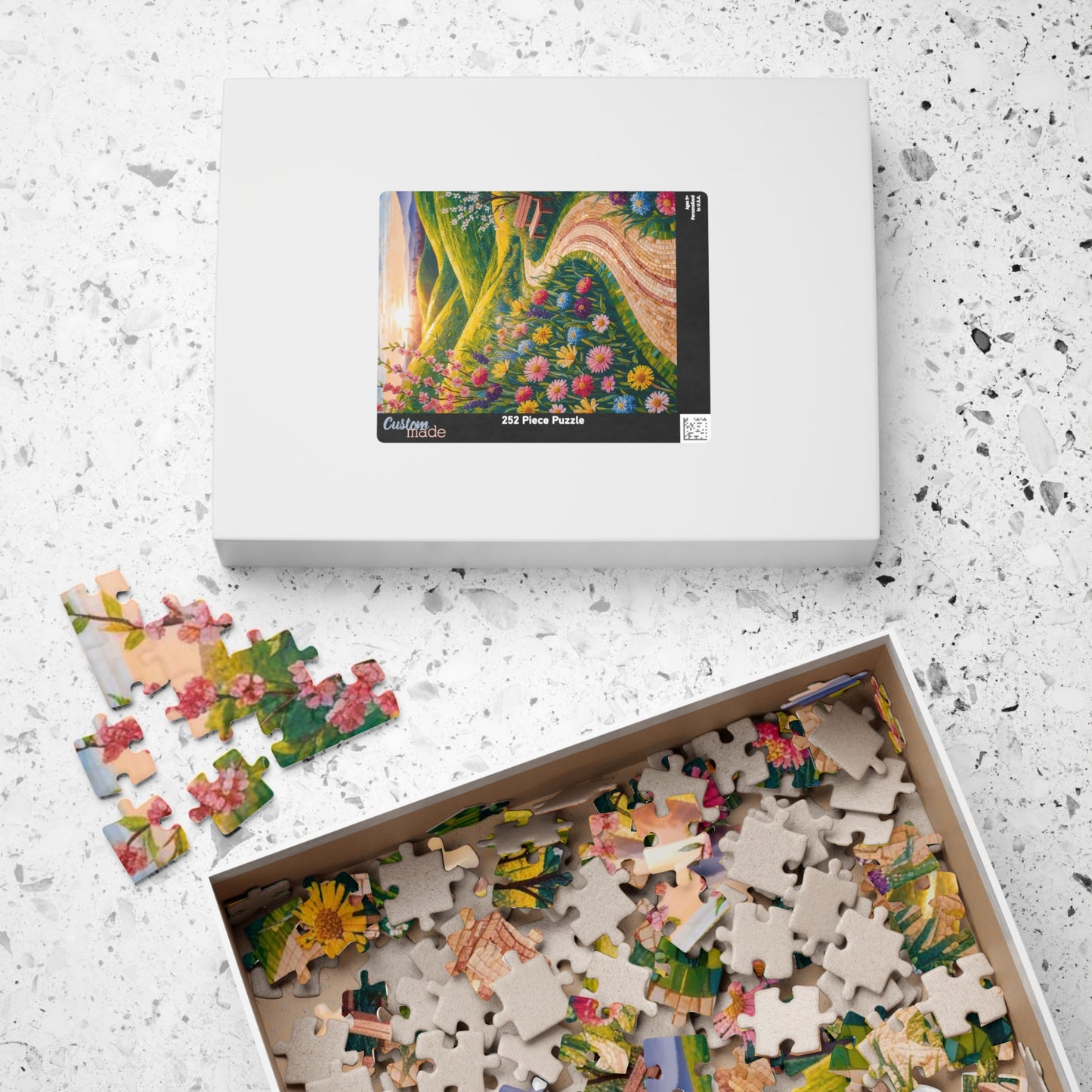 Scenic Garden Mosaic Puzzle, Nature Inspired Landscape Jigsaw Game, Perfect Gift for Family Fun Puzzle The Puzzle Chest