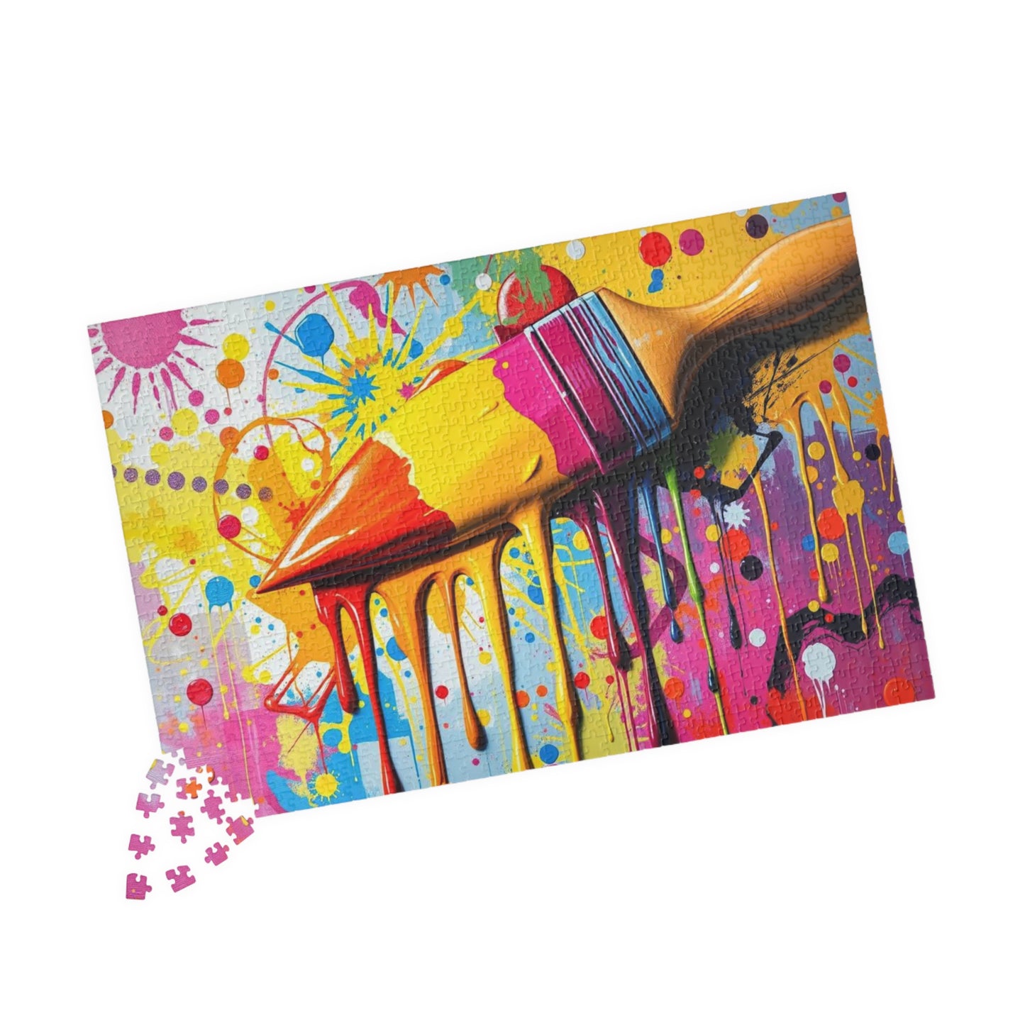 Vibrant Art Puzzle - Color Splash Pop Art Jigsaw, Fun Family Activity, Creative Gift for Art Lover, Home Entertainment, Relaxing Puzzle Time Puzzle The Puzzle Chest