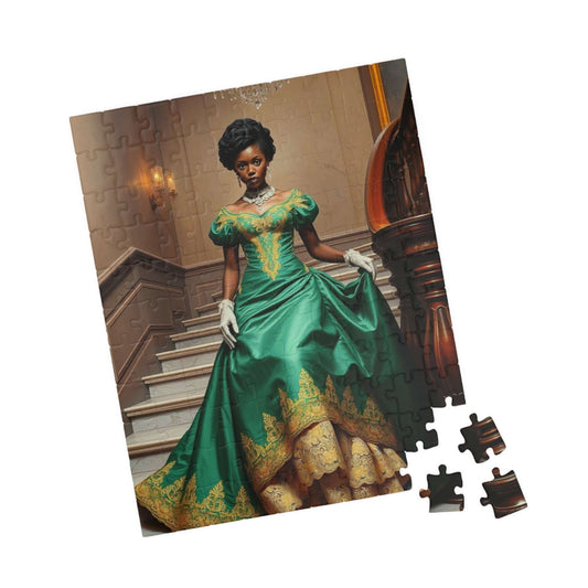 Victorian Ballroom Dance Jigsaw Puzzle - Black Woman, African American 110 pcs (Vertical) Puzzle The Puzzle Chest
