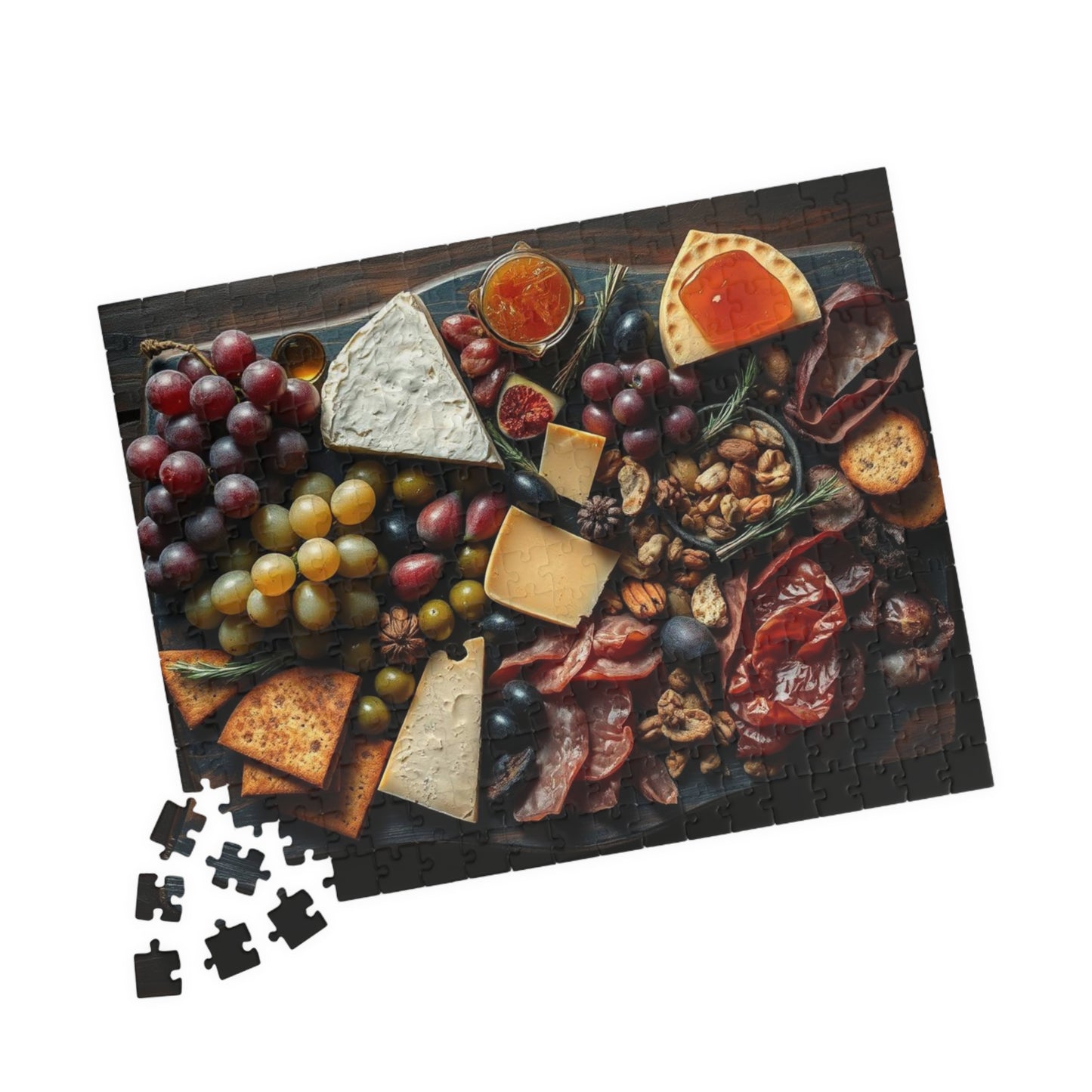 Artisanal Food Jigsaw Puzzle for Adults - 110, 252, 520, 1014-piece, Gourmet Cheeseboard Kitchen Decor, Puzzle Gift for Foodies Puzzle The Puzzle Chest