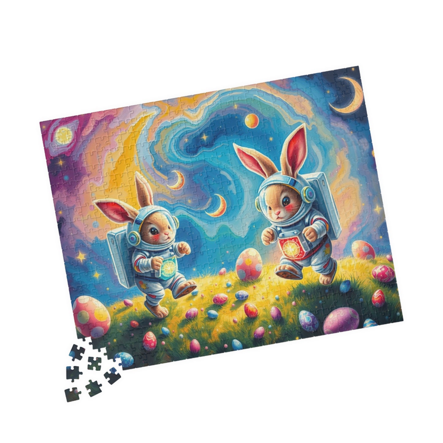 Space Bunny Jigsaw Puzzle - Whimsical Fun Family Activity or Solo Fun, Perfect Gift for Easter Puzzle The Puzzle Chest