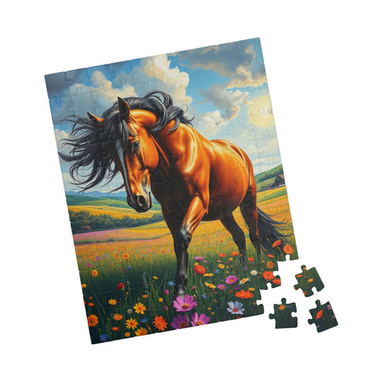 Majestic Horse Puzzle - 110, 252, 520, 1014-pieces - Perfect Gift for Horse Lovers, Family Fun, Game Night, Art Enthusiasts Puzzle The Puzzle Chest