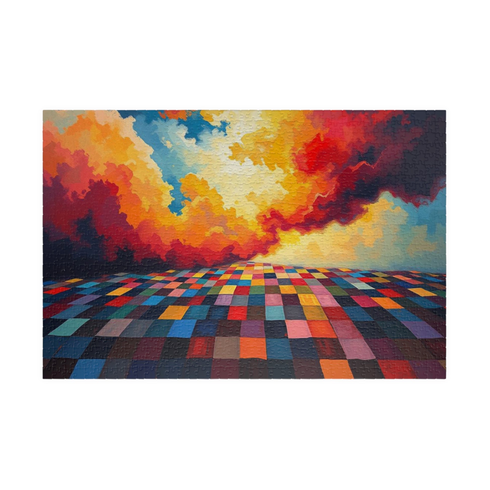 Vibrant Landscape Puzzle - Colorful Abstract Jigsaw Game for Adults, Art Puzzle 1014 pcs (Horizontal) Puzzle The Puzzle Chest