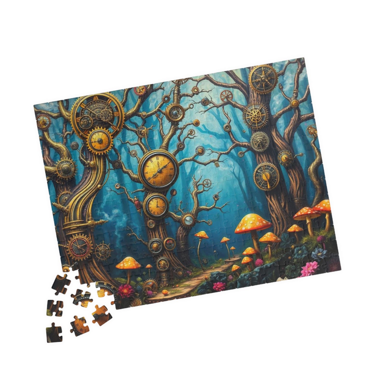 Whimsical Steampunk Puzzle - Enchanting Forest, Mind-Bending Fun, Perfect Gift for Puzzle Lovers, Collectible Art Piece, Family Activity Puzzle The Puzzle Chest