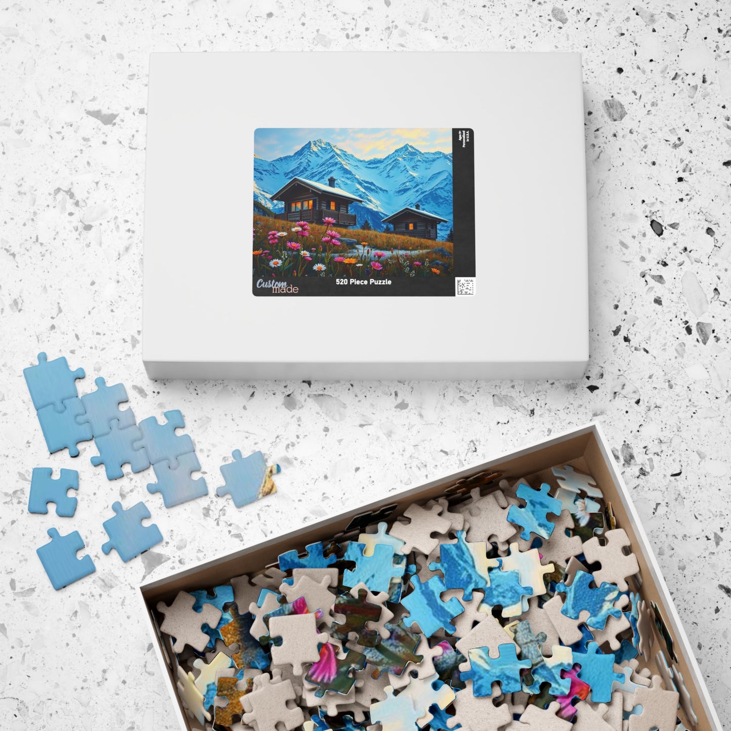 Scenic Mountain Puzzle | 110, 252, 520, 1014-piece | Family Activity, Gifts for Nature Lovers, Cozy Night In, Brain Teaser Fun, Puzzle The Puzzle Chest