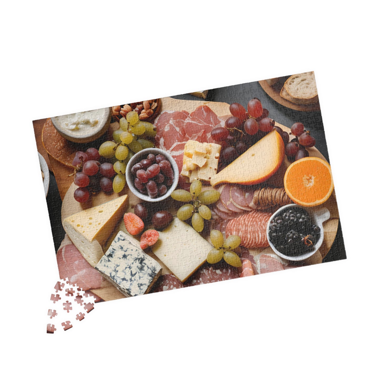 Gourmet Cheese and Charcuterie Puzzle, Fun Family Activity, Puzzle Gift for Food Lovers, Perfect for Game Night, Evening Gatherings, 110-1014 Puzzle The Puzzle Chest