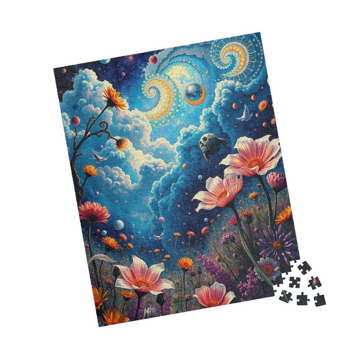 Mystical Floral Puzzle, 1000-piece, Relaxing Home Activity, Perfect Gift for Nature Lovers, Family Fun, Mindfulness Activity, Brain Teaser Puzzle The Puzzle Chest