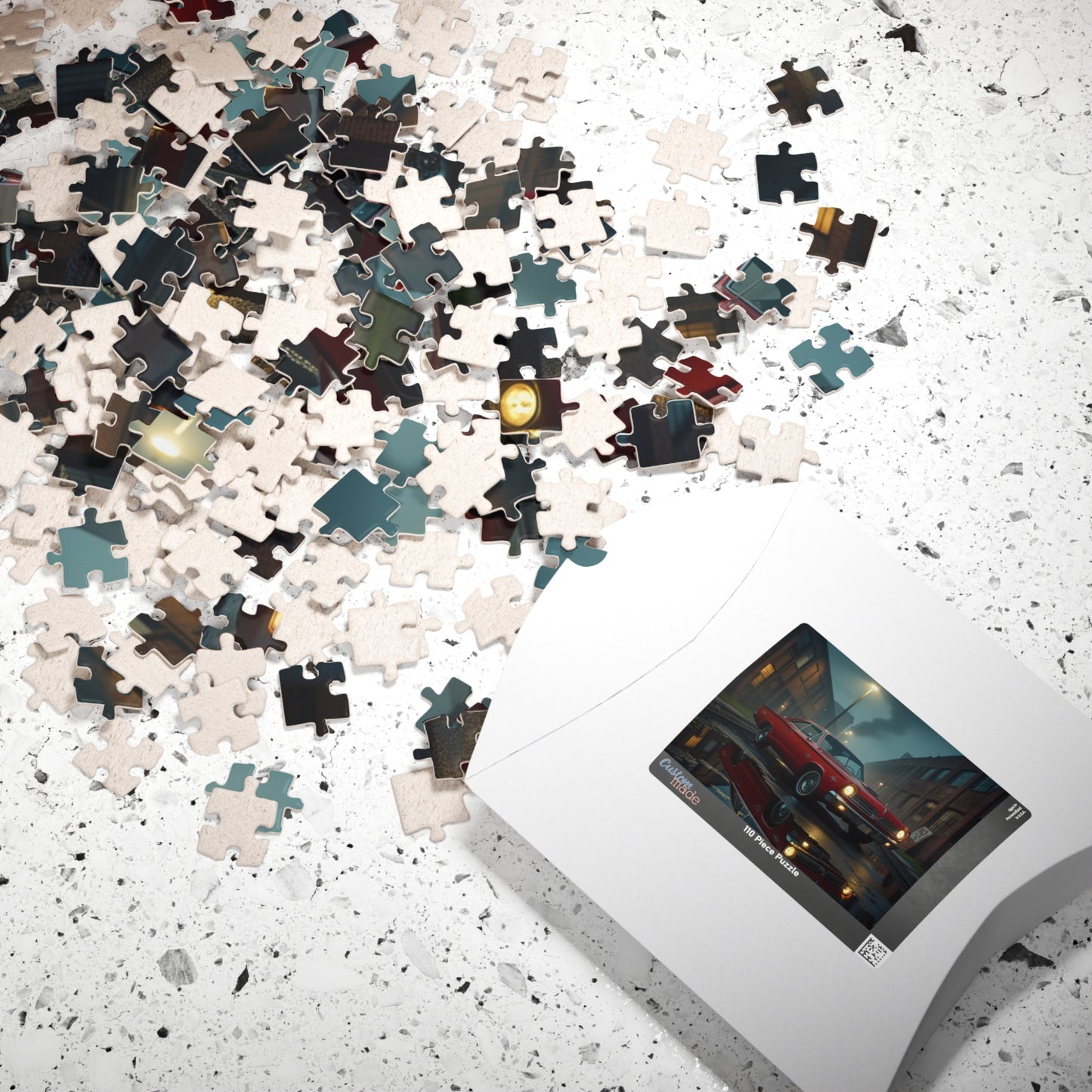 Vintage Car Puzzle - Classic Red 1960 Fury, Nostalgic Jigsaw for Retro Car Lover Puzzle The Puzzle Chest