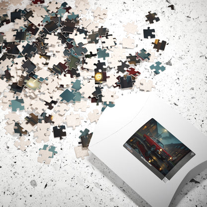 Vintage Car Puzzle - Classic Red 1960 Fury, Nostalgic Jigsaw for Retro Car Lover Puzzle The Puzzle Chest