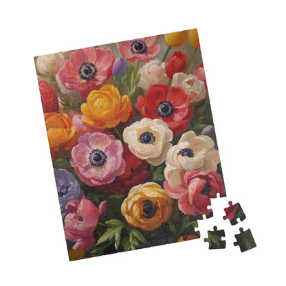 Colorful Anemone Bouquet Puzzle | Floral Jigsaw 110-1014 Pieces