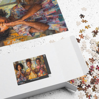 Praying African American Children Puzzle | Afrocentric Jigsaw Puzzle 110-1014 Pieces