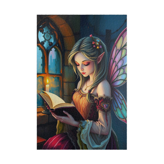 Bookish Fairy Jigsaw Puzzle - Reading by Candlelight, 110-1014 Piece Fantasy Game for Holiday Birthday Gift, Family Fun, Mindful Activity
