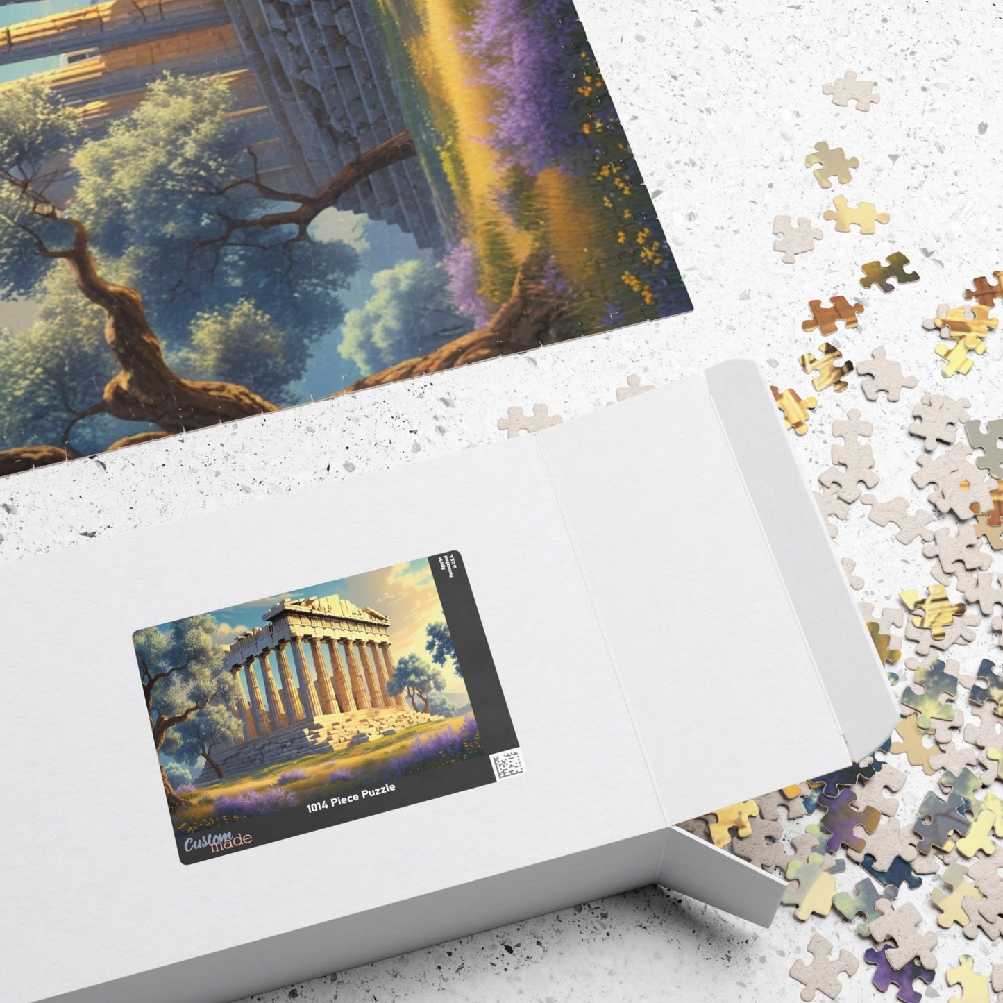 The Parthenon Jigsaw Puzzle - Athens Landmark, 110, 252, 520, 1014-piece Game Ideal for Game Nights, Solo Fun, Gift for Friends Puzzle The Puzzle Chest