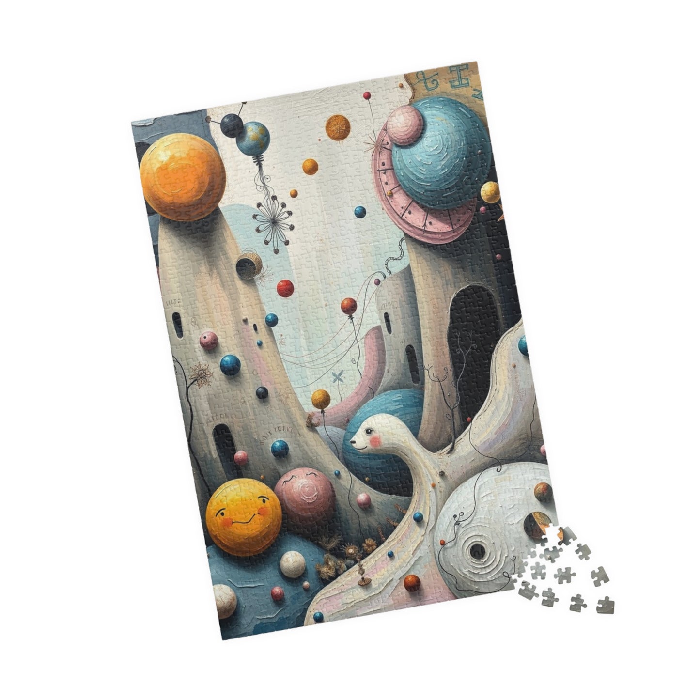 Fantastical Childlike World Puzzle for Adults, Abstract Shapes Jigsaw Game for Solo Fun, Family Activity, Puzzle Lover Gift for Friend Puzzle The Puzzle Chest