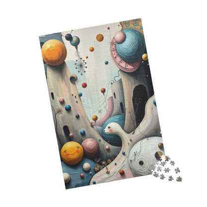 Fantastical Childlike World Puzzle for Adults, Abstract Shapes Jigsaw Game for Solo Fun, Family Activity, Puzzle Lover Gift for Friend Puzzle The Puzzle Chest