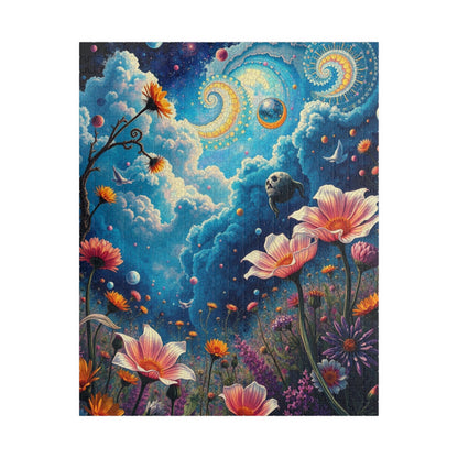 Mystical Floral Puzzle, 1000-piece, Relaxing Home Activity, Perfect Gift for Nature Lovers, Family Fun, Mindfulness Activity, Brain Teaser 520 pcs (Vertical) Puzzle The Puzzle Chest