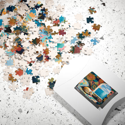 Matisse’s Dream Cat – Seaside Fauvist Cat Jigsaw Puzzle, Animal Theme Artistic Puzzle for Adults Puzzle The Puzzle Chest