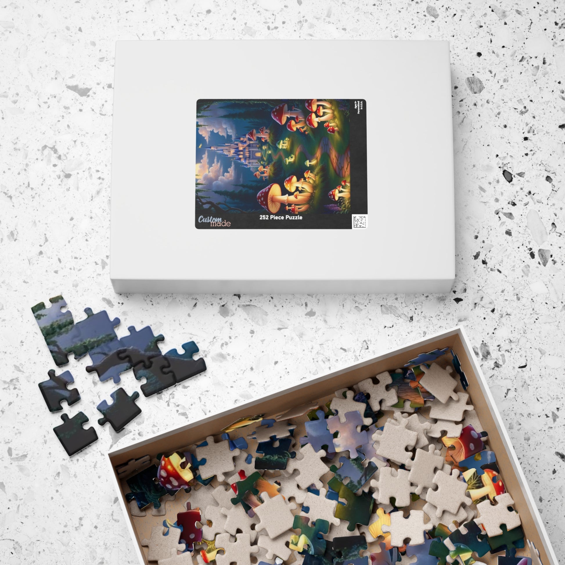 Fantasy Mushroom Castle Puzzle, Enchanting 110-1014 pieces, Perfect for Family Game Night, Ideal Gift for Puzzle Lovers Puzzle The Puzzle Chest