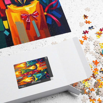 Candlelight Jigsaw Puzzle for Adults - Cozy Abstract Candle Art Christmas Theme
