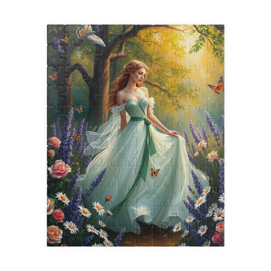 Heavenly Maiden Jigsaw Puzzle, Virgo Zodiac Sign Jigsaw Game, Beautiful Art Puzzle for Adults, Fantasy Lover Gift for Friends, Family Night 110 pcs (Vertical) Puzzle The Puzzle Chest