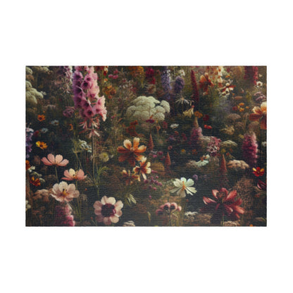 Wildflower Patch Puzzle, 110-1014 Piece Botanical Art Challenging Jigsaw, Tabletop Game for Quiet Family Time Activity, Puzzle Lover Gift 1014 pcs (Horizontal) Puzzle The Puzzle Chest