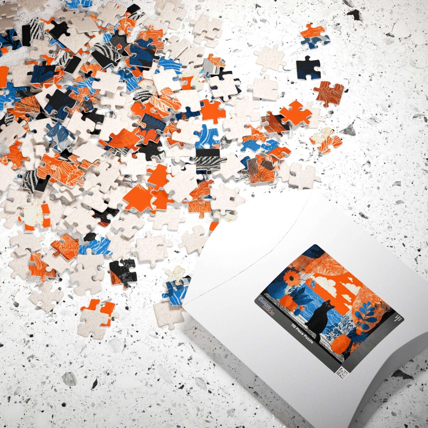 Black Cat by the Open Window – Fauvist Interior Cat Jigsaw Puzzle, Animal Theme Seaside Art Puzzle, Matisse-Inspired Puzzle The Puzzle Chest