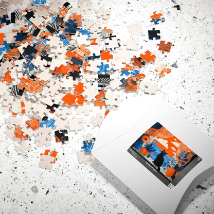 Black Cat by the Open Window – Fauvist Interior Cat Jigsaw Puzzle, Animal Theme Seaside Art Puzzle, Matisse-Inspired Puzzle The Puzzle Chest