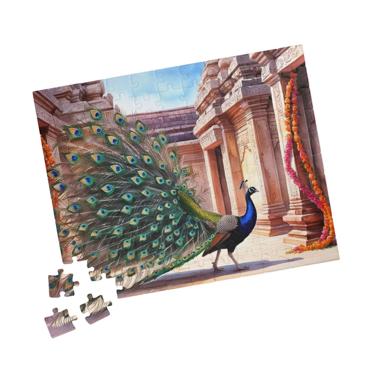 Peacock Jigsaw Puzzle - 110, 252, 520, 1014-Piece, Holiday or Birthday Gift for Animal Puzzle Lovers Puzzle The Puzzle Chest