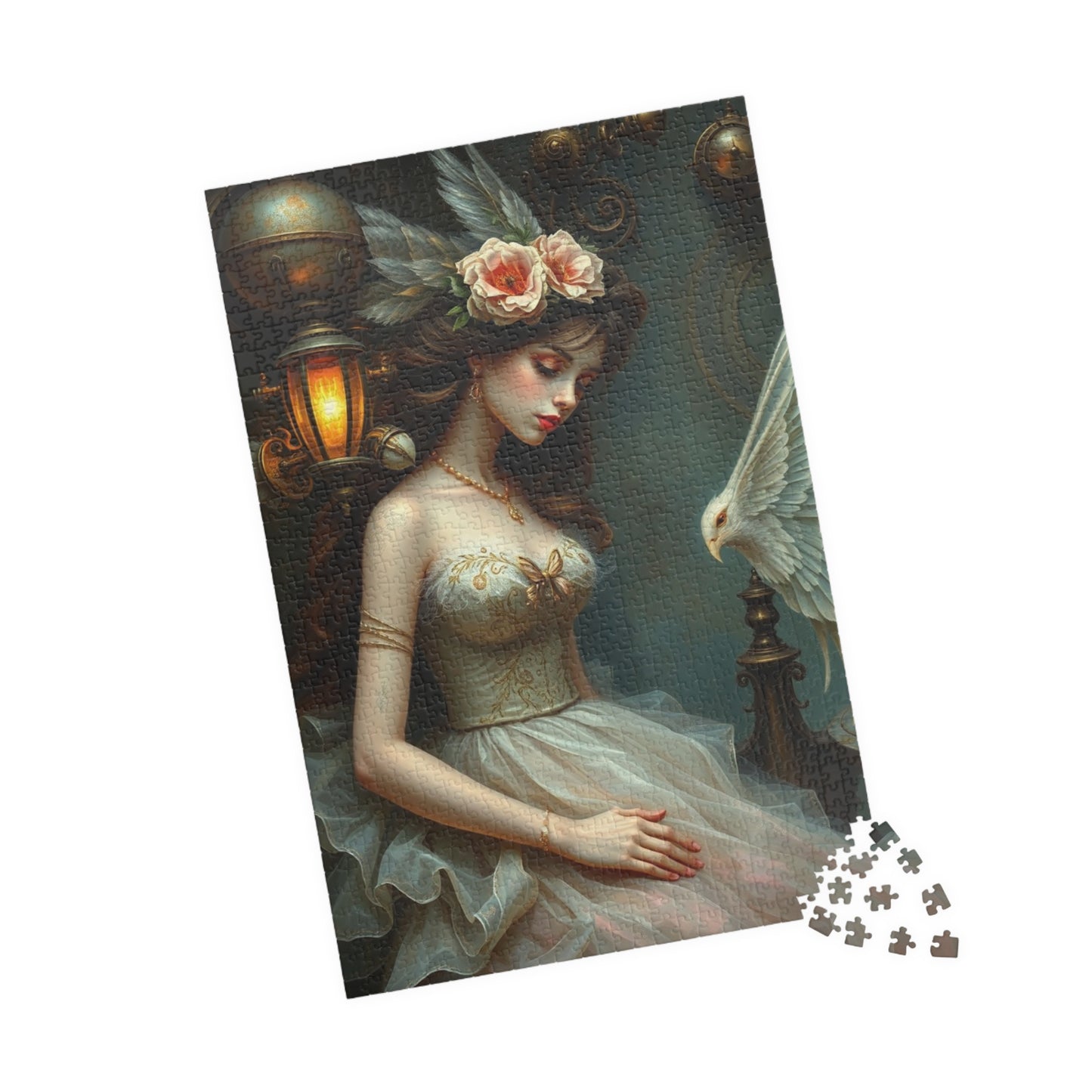 Elegant Steampunk Art Puzzle, Vintage Beauty Puzzle, Unique Gift for Art Lovers, Ideal for Family Game Night, Stress Relief Activity Puzzle The Puzzle Chest