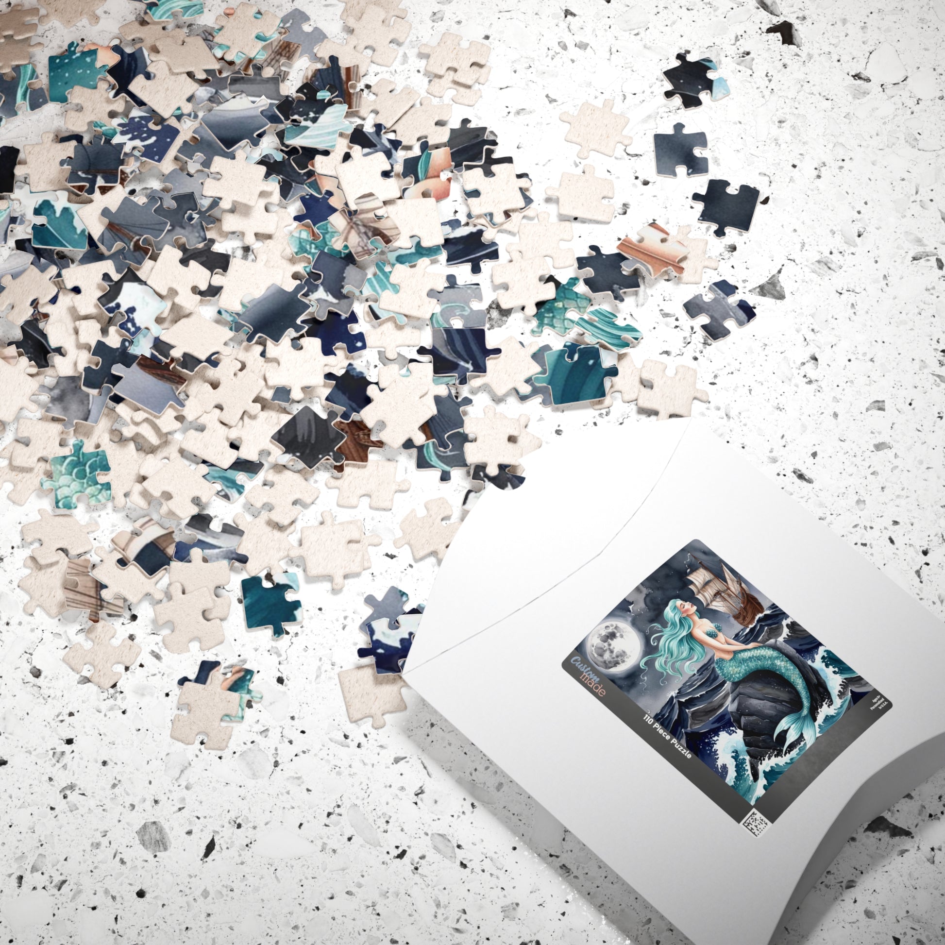 Siren Jigsaw Puzzle, Ocean Themed Mythical Creature, Sea Maiden Puzzle, Game for Fun Family Activity, Bonding and Entertainment, Hobby Puzzle The Puzzle Chest