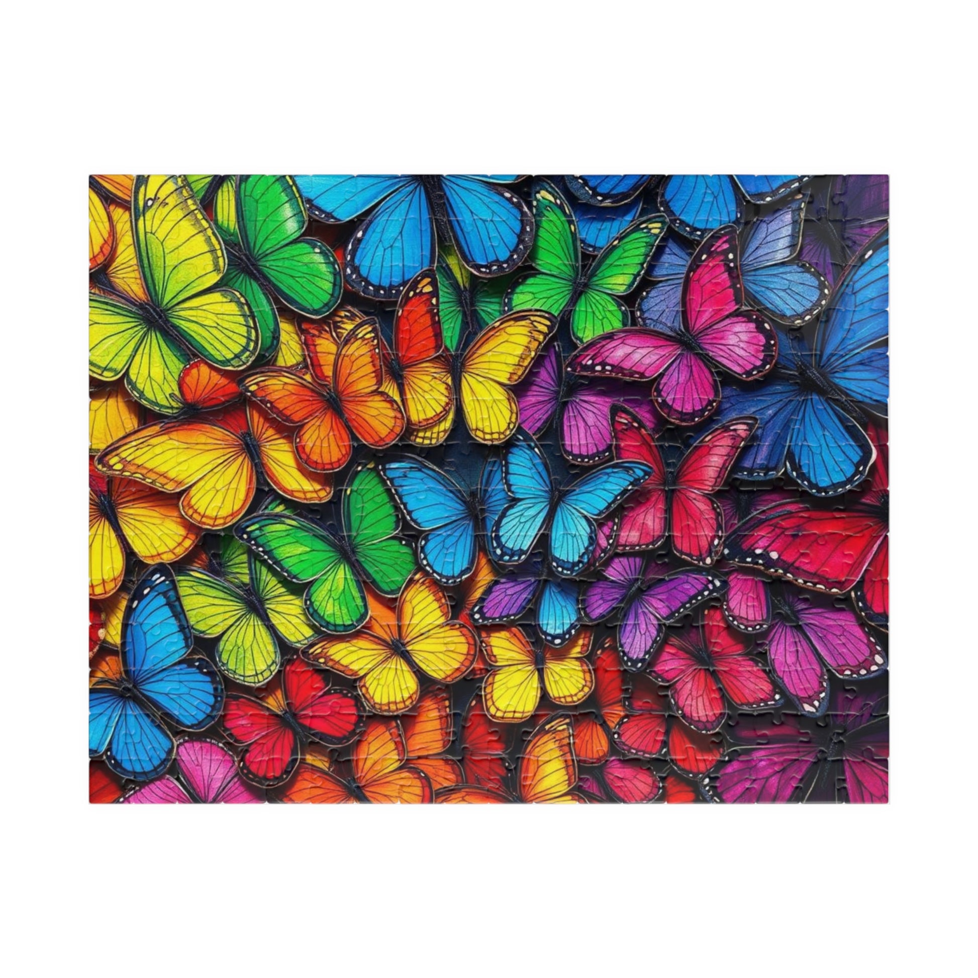 Wings of Pride Jigsaw Puzzle, Rainbow Butterfly Puzzle, LGBTQ Puzzle, Pride Month Gift for Friend, Mindfulness Activities, 100 - 1000 Pieces 252 pcs (Horizontal) Puzzle The Puzzle Chest