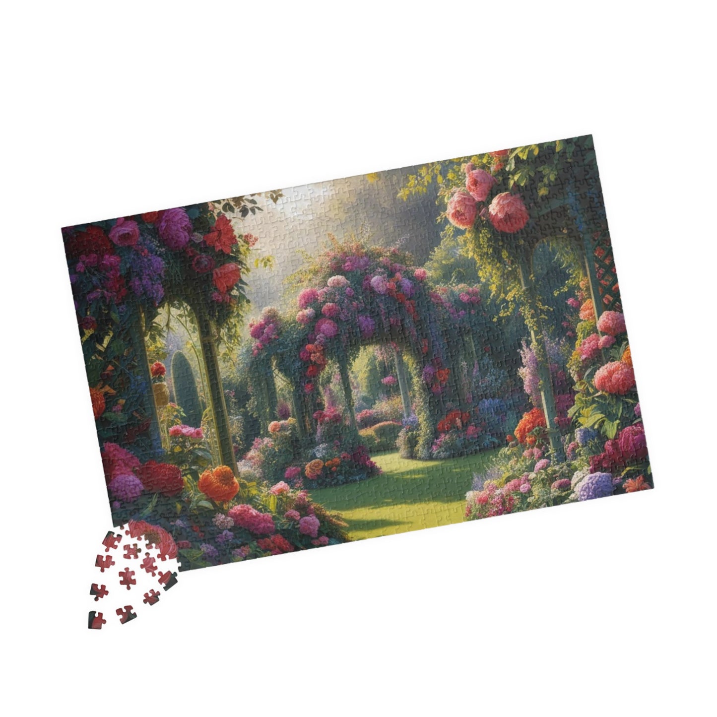 Serene Garden Jigsaw Puzzle, 110-1014 Piece Floral Design, Perfect for Family Game Night, Nature Lover Flower Enthusiast Gift Puzzle The Puzzle Chest
