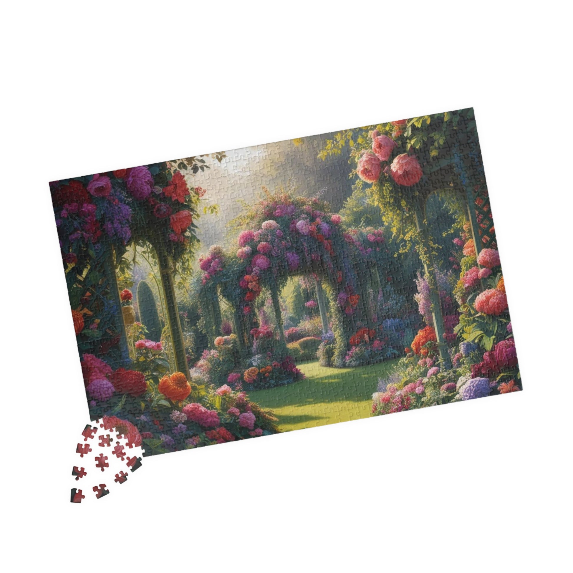 Serene Garden Jigsaw Puzzle, 110-1014 Piece Floral Design, Perfect for Family Game Night, Nature Lover Flower Enthusiast Gift Puzzle The Puzzle Chest