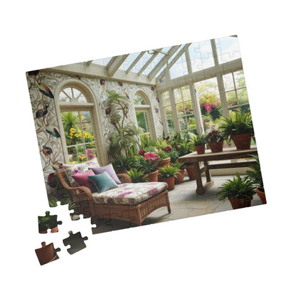 Vintage Sunroom Serenity Puzzle, Relaxing Adult Jigsaw Game for Family Bonding Activity or Solo Fun, Nature Scene, Puzzle Enthusiast Gift Puzzle The Puzzle Chest