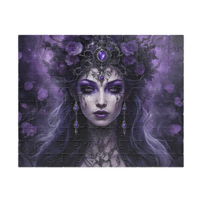 Fairy Queen Gothic Jigsaw Puzzle, 110 252 520 1014-Piece Gifted Unique Game for Adults, Gift Idea for Fantasy Lovers and Puzzle Enthusiasts 110 pcs (Horizontal) Puzzle The Puzzle Chest