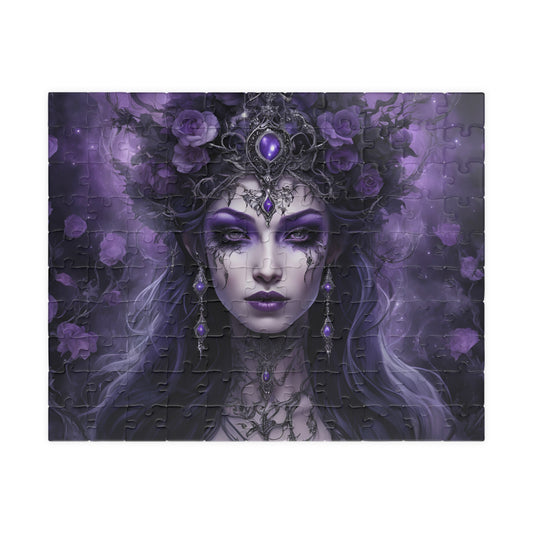 Fairy Queen Gothic Jigsaw Puzzle, 110 252 520 1014-Piece Gifted Unique Game for Adults, Gift Idea for Fantasy Lovers and Puzzle Enthusiasts 110 pcs (Horizontal) Puzzle The Puzzle Chest