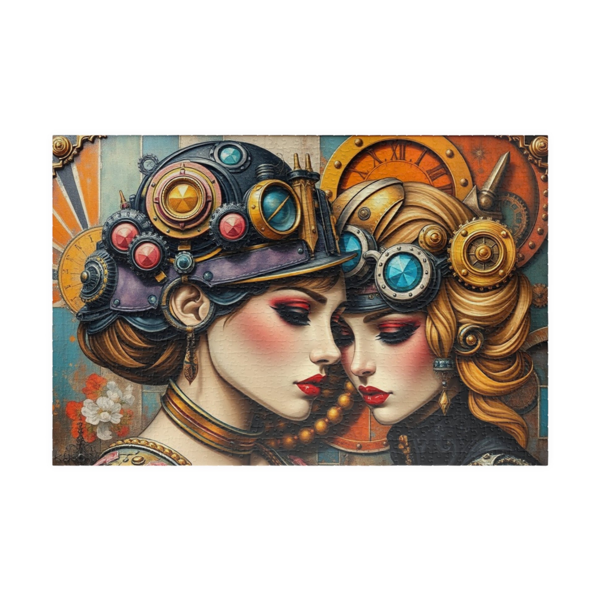 Steampunk Jigsaw Puzzle, Home Entertainment, Mindfulness Activity, Creative Gift Idea for Art Lovers, Vintage Aesthetic, Family Indoor Game 1014 pcs (Horizontal) Puzzle The Puzzle Chest