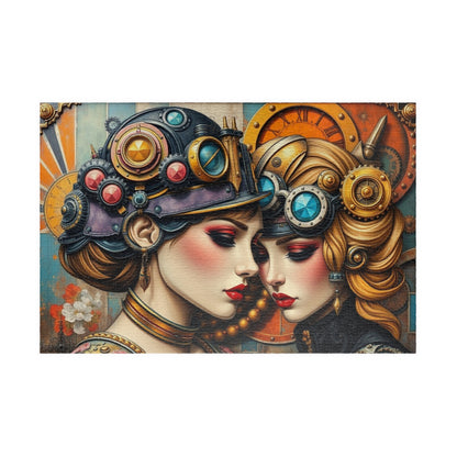 Steampunk Jigsaw Puzzle, Home Entertainment, Mindfulness Activity, Creative Gift Idea for Art Lovers, Vintage Aesthetic, Family Indoor Game 1014 pcs (Horizontal) Puzzle The Puzzle Chest