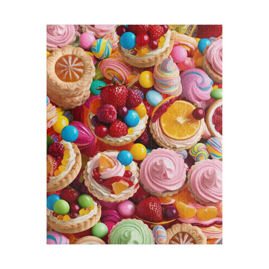 Sweet Treats Collage Puzzle, Perfect for Family or Solo Fun, Birthday Gifts, Rainy Day Entertainment, Holiday Gatherings 520 pcs (Vertical) Puzzle The Puzzle Chest