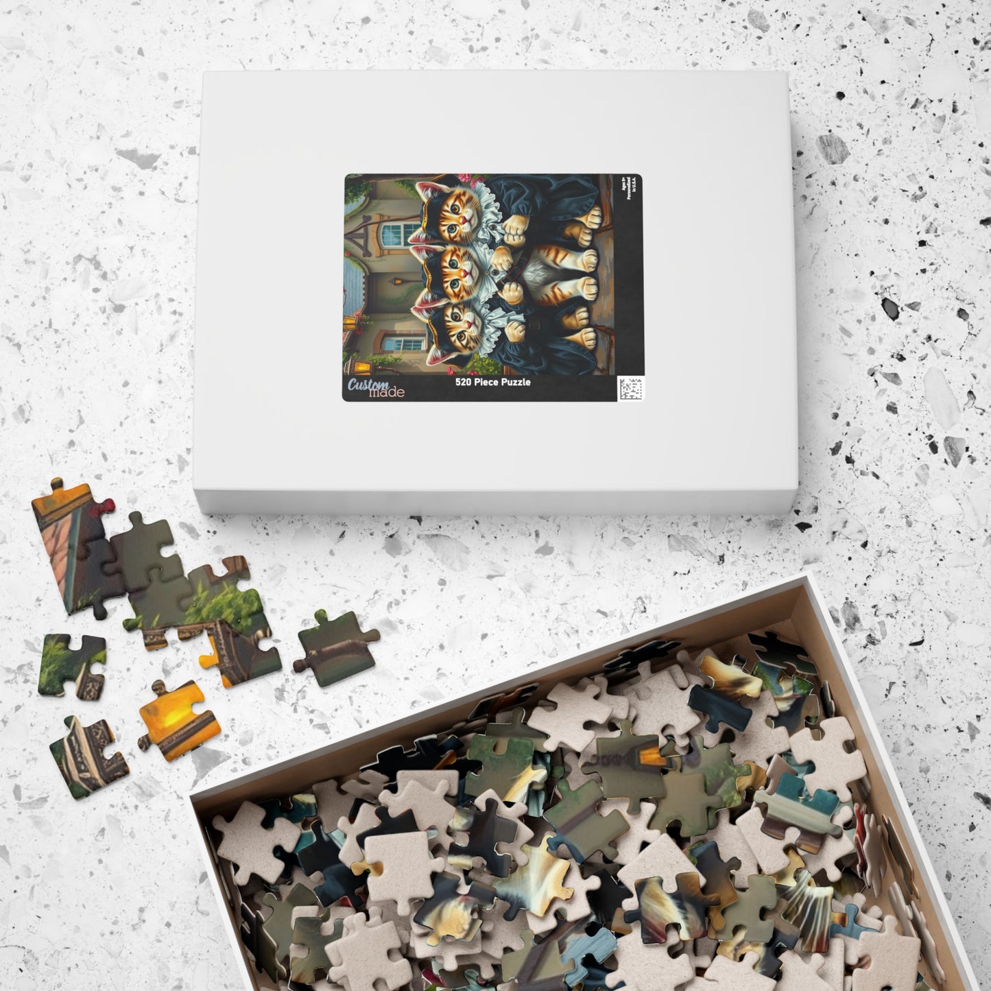 Charming Cat-themed Puzzle, Animal Jigsaw Game, Fun Family Activity, Best Cat Lover Gift Puzzle The Puzzle Chest