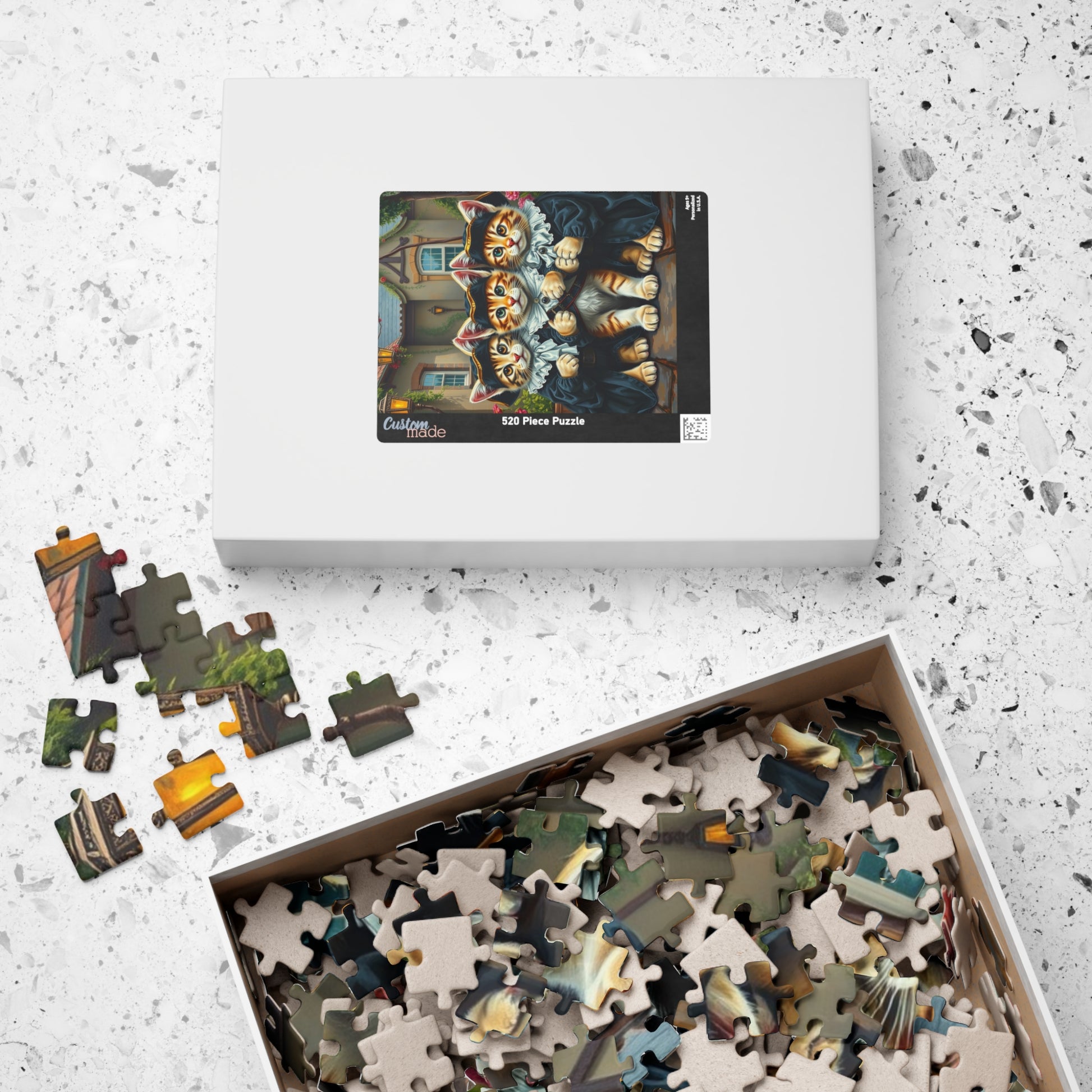 Charming Cat-themed Puzzle, Animal Jigsaw Game, Fun Family Activity, Best Cat Lover Gift Puzzle The Puzzle Chest
